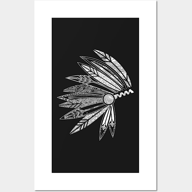 Headdress of a chief Wall Art by Kisho